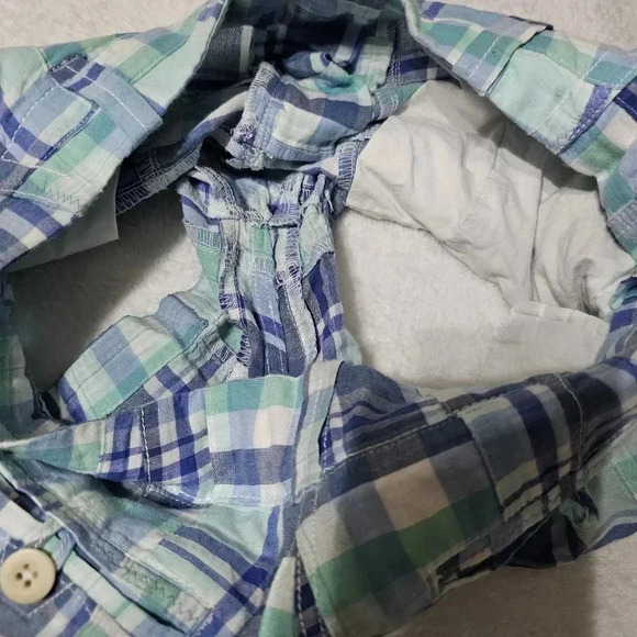 Vineyard vines crystal blue madras patchwork women's short - Picture 5 of 6